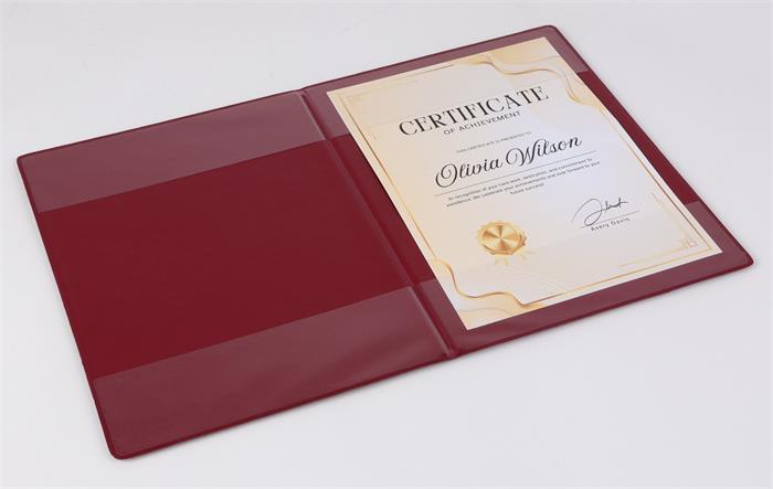 Oklevéltartó, plüss, A5, VICTORIA OFFICE, vegyes